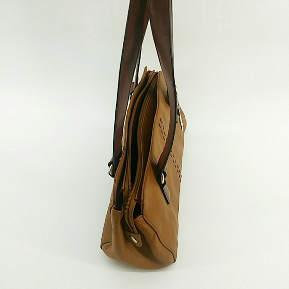 Vintage Fossil Genuine Leather Camel Shoulder Bag - Picture 14 of 14